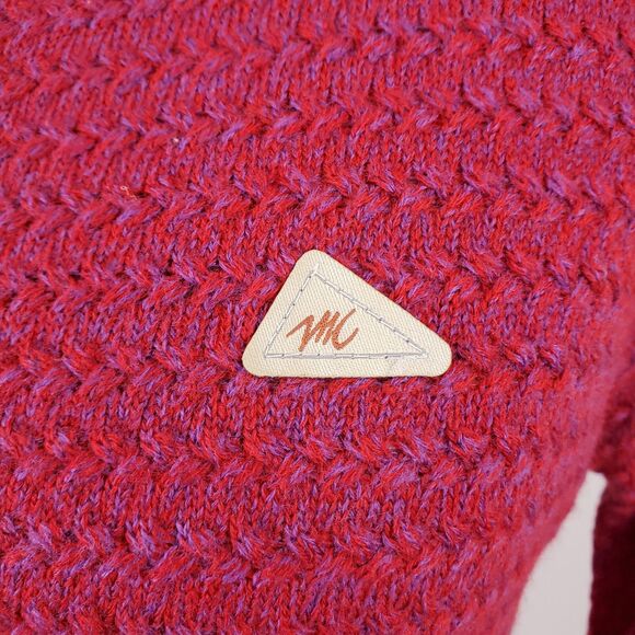 Monte Carlo Merino Wool Blend Cardigan Sweater Button 38 Pink Fisherman Preppy - Picture 5 of 13